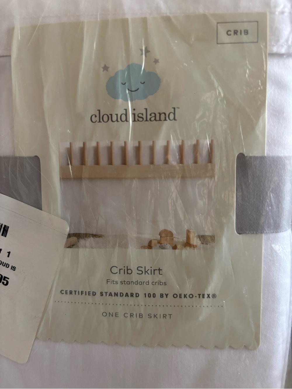NEW White Crib Skirt Nursery Bedding